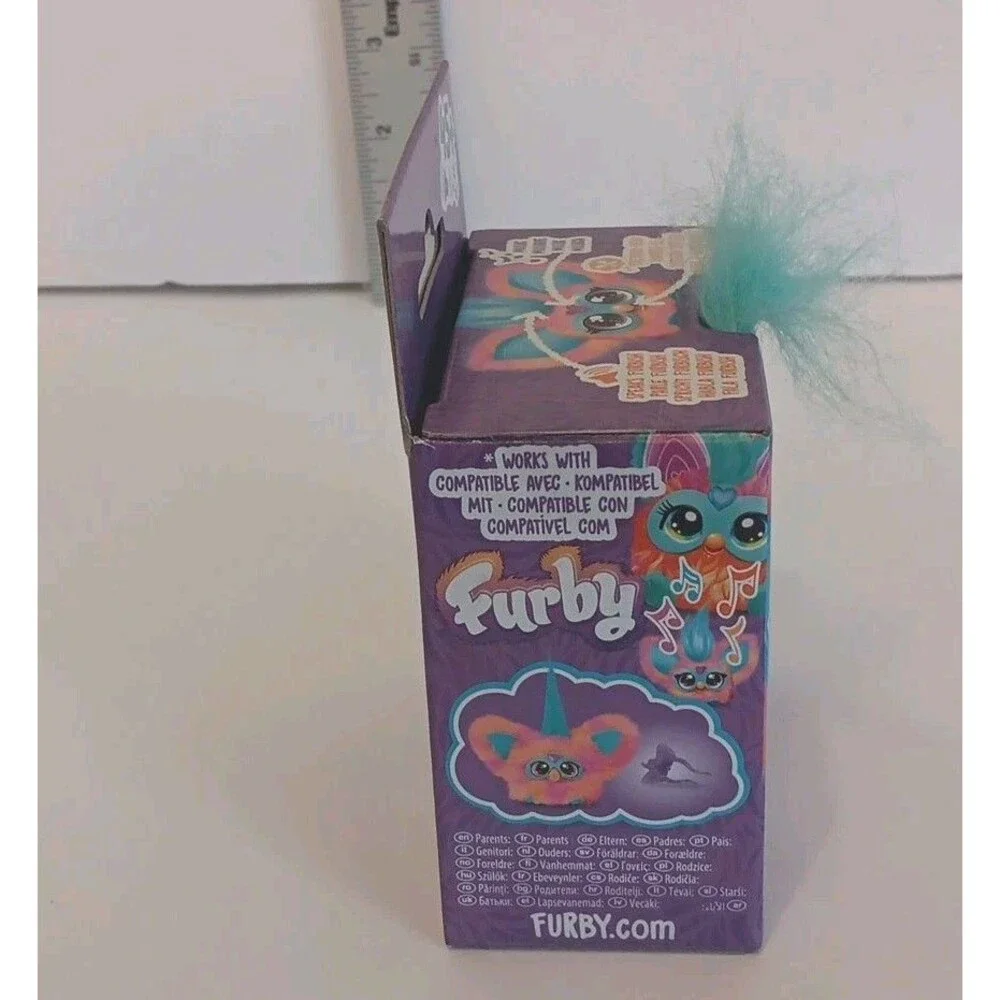 Furby Furblets Ree-Mix Electronic Singing 45+ Sounds Plush Blue Pink Hip-Hop Toy